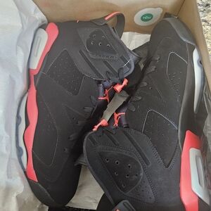 Jordan Black and Red Sneakers